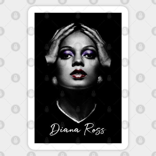 Diana Ross silhouette Sticker by BAJAJU